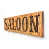 SALOON Sign - Large Carved 40x10 Western Cowboy Bar Decor