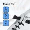 Homecraft Coiler Shoe Laces, Black, No Tie Laces for Users