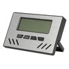 Indoor Cigar Hygrometer Thermometer DualDisplay Humidity Temperature Meter Device Tool(Silver