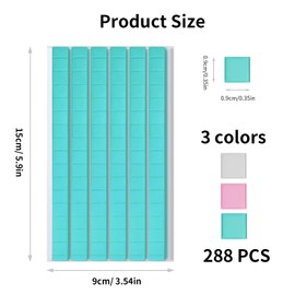 Axlksia 288 Pcs Adhesive Poster Sticky Tack Putty, Poster Tack Putty for Walls No Damage, Mounting Putty Poster Ticky Tack Wall Putty for Hanging Things Pictures Reusable Removable