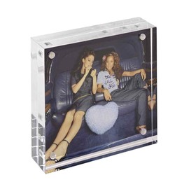 Square Magnetic Frame 100 x 100 mm, 30 mm Thick (2 x 15 mm) / Magnetic Picture Frame / Photo Frame Acrylic Glass / Acrylic / Family Photo / Wedding / Zeigis®