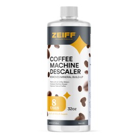 Zeiff Coffee Machine Descaler - 32oz (8 Uses) - Compatible with Nespresso, Breville, Delonghi, Keurig Descaling Solution for Coffee Maker Cleaner and Descaler - Coffee and Espresso Machine Descaler