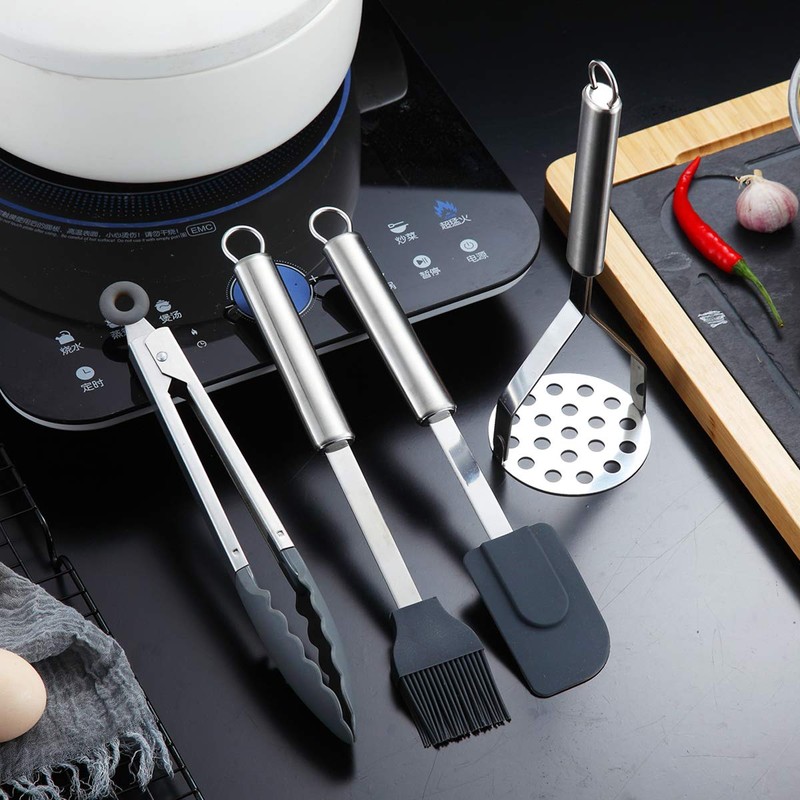 Berglander Cooking Utensil Set 12 Piece Stainless Steel Kitchen Tool