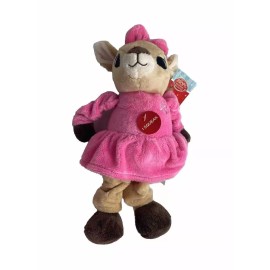 Dan Dee Clarice Rudolph The Red Nose Reindeer Dog Toy 11in Plush Stuffed Animal -Squeaks