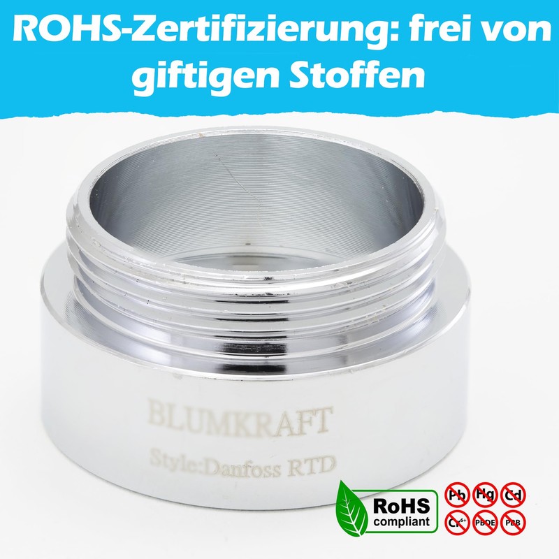 BLUMKRAFT Compatible with Danfoss RTD radiators: set with 2 adapters
