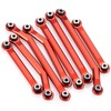 RCHUBAM 8Pcs RC Steering Pull Rod Link Linkage Set Anodizing