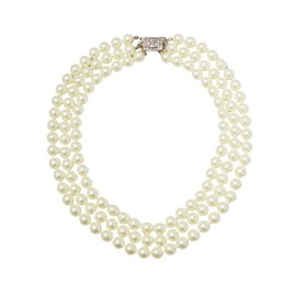 Kenneth Jay Lane Pearl Necklace Designs Worn By Famous First Ladies (Barbara Bush and Jackie Kennedy)