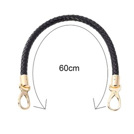 YILUXIANGYANG 2 Pcs Shoulder Bag Replacement Handles Handbag Leather Handles Braided Rope Handbag Straps with Metal Swivel Hooks for Bag, Wallet