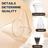 Roshtia 300 Pcs Plastic Cone Cups Disposable Plastic Shaved Ice