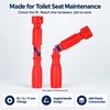 Toilet Seat Installation Wrench for Repair & Replacement – 0.67/0.51/0.39-Inch