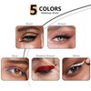 Waterproof Liquid Eyeliner Pen - 5 Colors Coloured Eyeliner, Highly