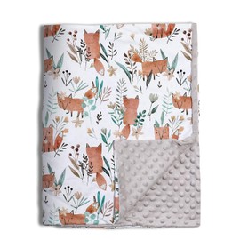 DRESHOW Kids Baby Blankets 75x100cm Organic Cotton Unisex Newborn Thick Super Soft Sleeping Blankets for Toddlers Kids Baby Girls Boys Nursery Duvet Cover Gifts