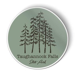 Squiddy Taughannock Falls State Park National Forest - Vinyl Sticker (7" Wide)