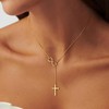 Turandoss 14K Gold Plated Necklace for Women - Dainty 14K