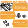 PATIKIL Chicago Screws, 60set M5 x 6mm Carbon Steel Phillips