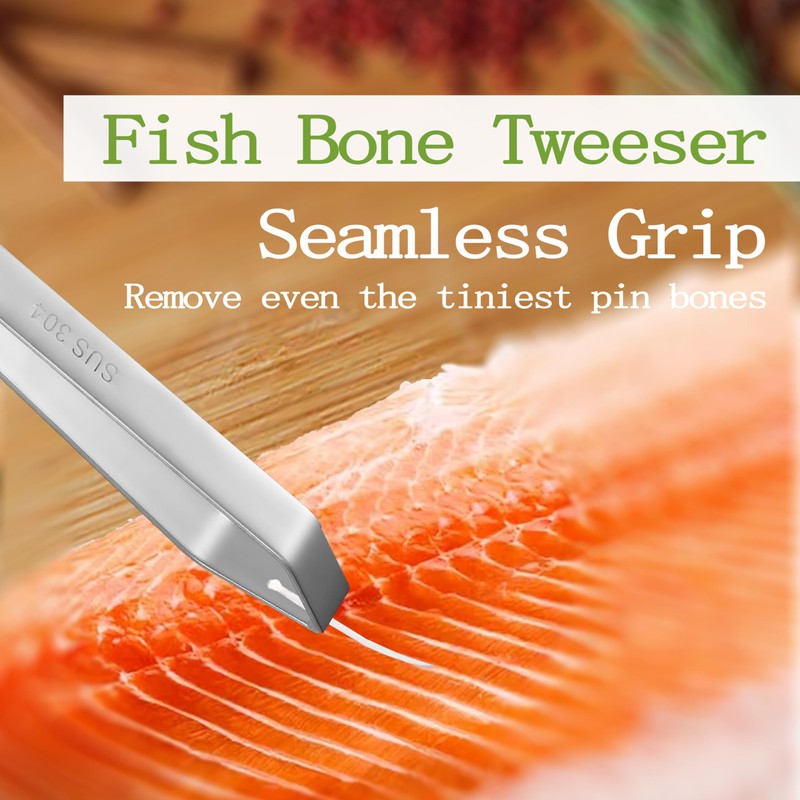 Fish Bone Pliers/Tweezers 304 Food Grade Stainless Steel Deboning Tool