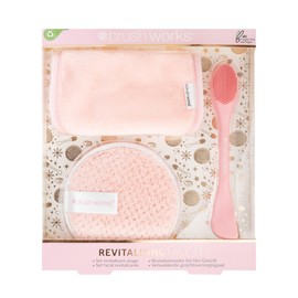 Brushworks Revitalising Face Set, Pink, One Size