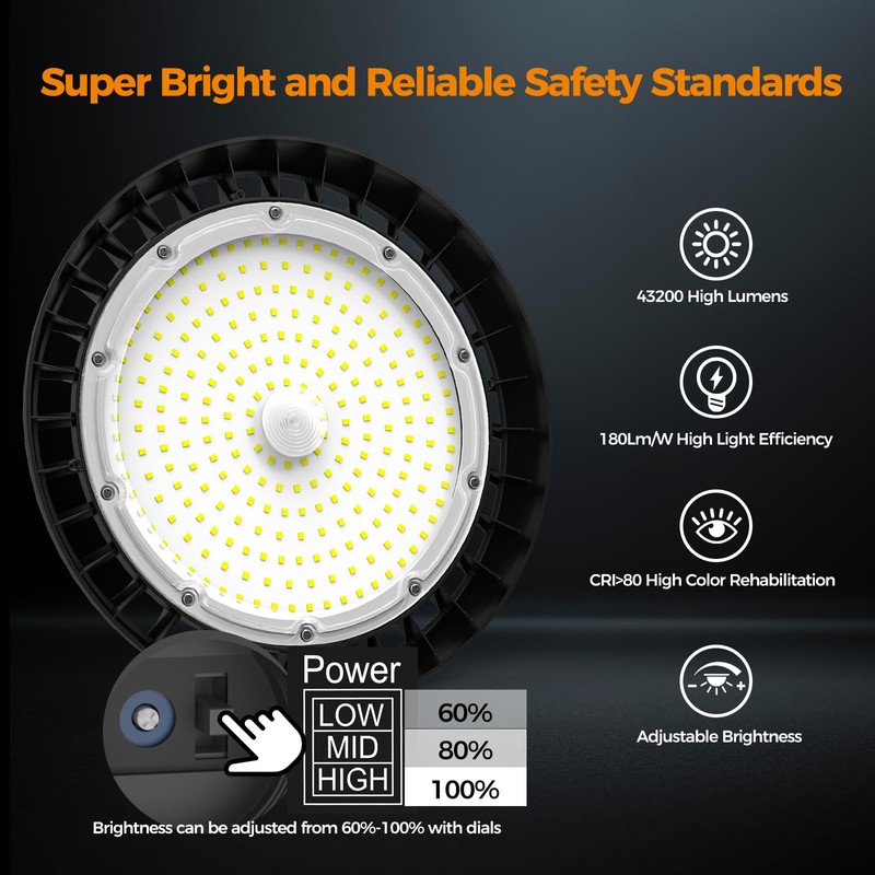 High Bay Lights LED UFO Light 240W LED Shop Lights