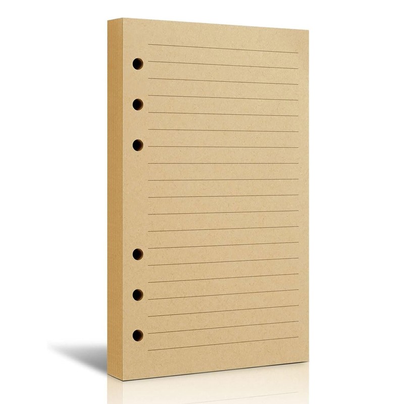 SaveSooo 6 Hole Notebook, Refill, A6, Loose Leaf Planner, Replacement,