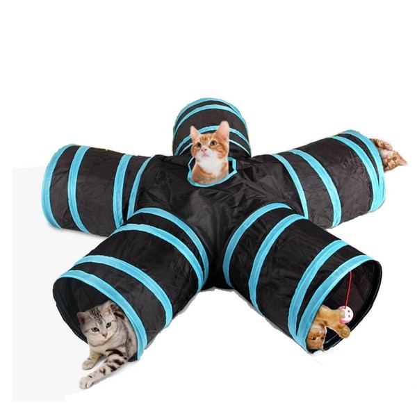 Cat Tunnels Indoors Cat Play Tunnel for Indoor Outdoor, Cat