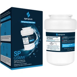 SpiroPure SP-GSMW NSF Certified Refrigerator Water Filter Replacement for MWF, MWFP3PK, GWF, 9991, 46-9991, MWFP, SSF5110, MWFINT, 197D6321P006 (1 Pack)
