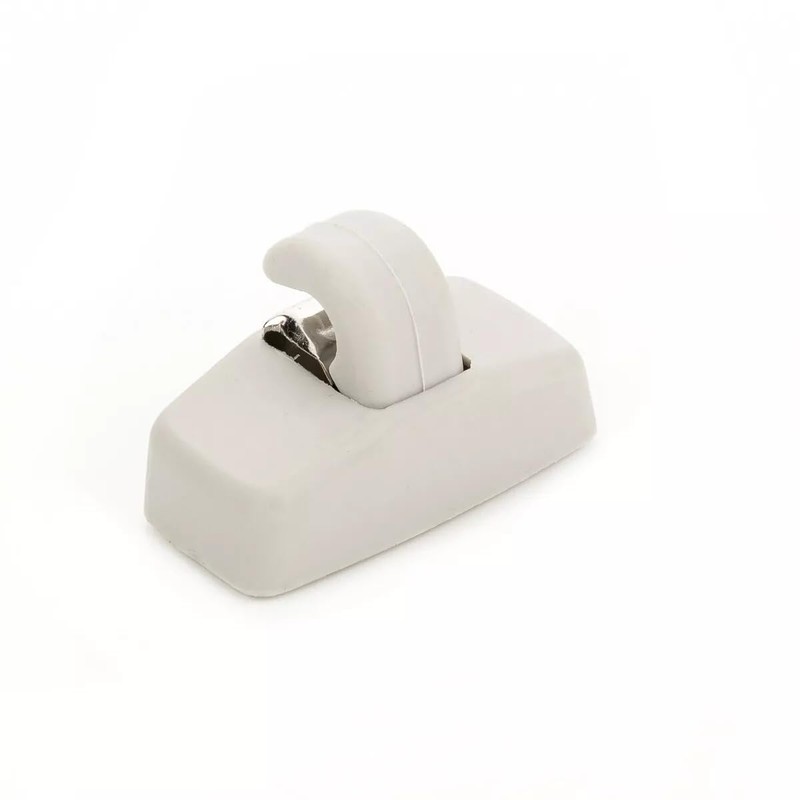 Easy Link 2x Sun Visor Holder Clip Grey Compatible with