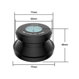 Tertullus Vinyl Record Weight Turntable LP320B Aluminium Record Weight Stabiliser Weight Stabiliser with Spirit Level for LP Vinyl Record Player