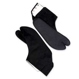 Atamari Black Foot Bag, Black Sole, Kuroko, 4 Pieces, Kojaze, Black Sole, Made in Japan, Black to the Bottom, Time, Made in Japan, Made to Order, Black Cotton, Black Bottom, 100% Cotton, Twill Weave, For All Seasons, Stylish, Kimono, Work, Work Clothes, Back, Archway, Play, Women's, Men's, Unisex, 9.3 inches (23.5 cm)