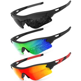 KALIYADI Sports Sunglasses Polarized Sunglasses-Men: Mens Sunglasses with UV400 for Golf Running Fishing