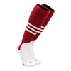 TCK Baseball Stirrup Socks Pattern B (Cardinal/White, Medium)