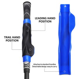 Golf Grip Trainer, Golf Practice Tool for Correct Hand Position and Swing (Black)