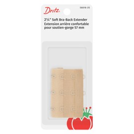 Dritz 2-1/4" Soft Back, Beige Bra Extender, 2-1/4-Inch
