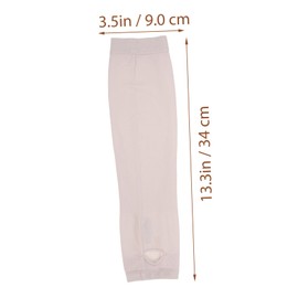 TEHAUX 3 Pairs Sun Protector Arm Sleeves Ice Silk Cuff Guard for UV Protection Lightweight Elbow Coverage for Outdoor Sports Black Grey White Random Logo