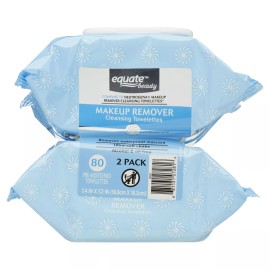 NA Equate Beauty Makeup Remover Cleansing Towelettes Face  Wipes 40 Count, 2 Pack