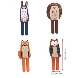 SagaSave Cute Animal Magnetic Hooks Fridge Magnet Hook Towel Hook Key Holder Cute Animal Wall Mounted Magnetic Hook Home Decoration(Hedgehog)