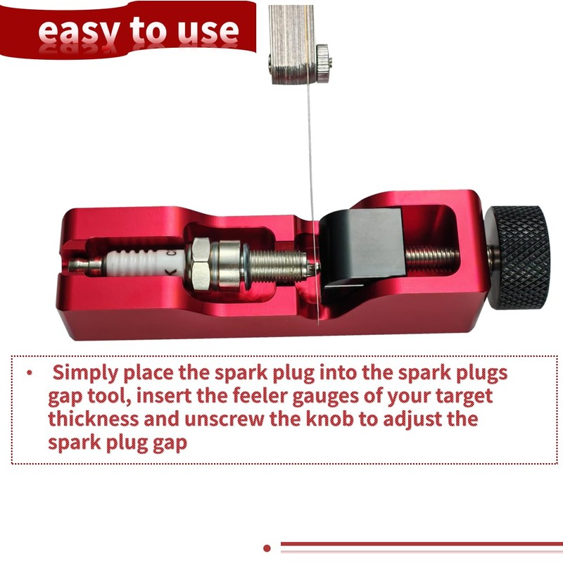 Universal Spark Plug Gap Tool & 32 Piece Stainless Steel