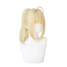 Heat Resistant Cosplay Wig, Second Castle, Nero Claudius, Party Disguise, Cosplay Wig + 3 Bonus Pieces, Includes Exclusive Net, Hairpin and Memo Pad (Ponytail Buns)