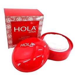 Hola España Skin Petal Body Talc Polvo y Puff 4 oz.