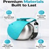 2-in-1 Dog Water Bottle & Bowl, Portable Stainless Steel Travel