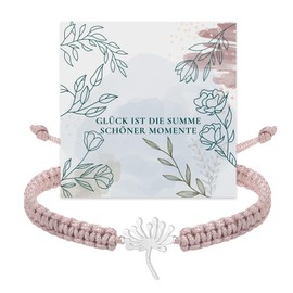 Miss Lovie Dandelion Jewellery 925 Silver Bracelet Girls Women, Sterling Silver, Cubic Zirconia