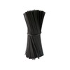 Tangser Plastic Black 4" Twist Ties, Reusable Cable Ties,Long Garbage