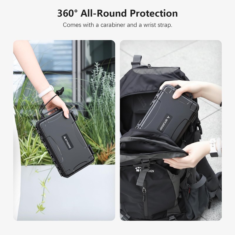 AMAZEAR Waterproof Hard Case Compatible with DJI OSMO Pocket 4P,
