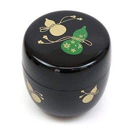 茶道具 棗 茶器 Give A 棗 Black 瓢 蒔絵
