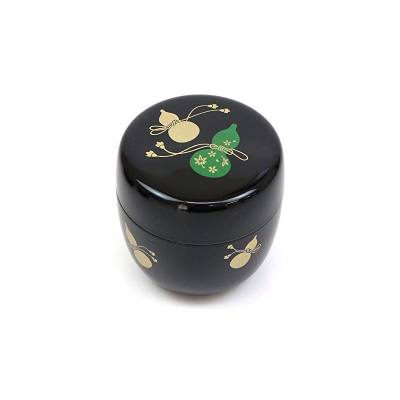 茶道具 棗 茶器 Give A 棗 Black 瓢 蒔絵