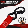 Retractable Ratchet Straps(4PK 1.0INX12FT) - 1,500lb Break Strength, Ratchet Strap
