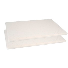 Talatex 100% Natural Premium Thin Latex Pillow Cushion 0.8'' High Set of 2, Adjustable Pillow Helps Relieve Pressure (Standard（23.4"×16"）)