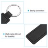 PATIKIL Sublimation Key Ring Blanks 6 Pieces PU Leather Key