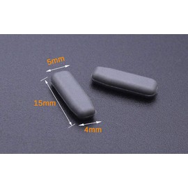 Eyeglasses Nose Pads,BEHLINE 2 Pairs Glasses Nose Piece Soft Silicone Anti-Slip Replacement for IC! IC Berlin Eyeglasses Sunglasses Frames,Plug-in/Insert Nose Bridge Pads,with Cleaning Cloth(Grey)