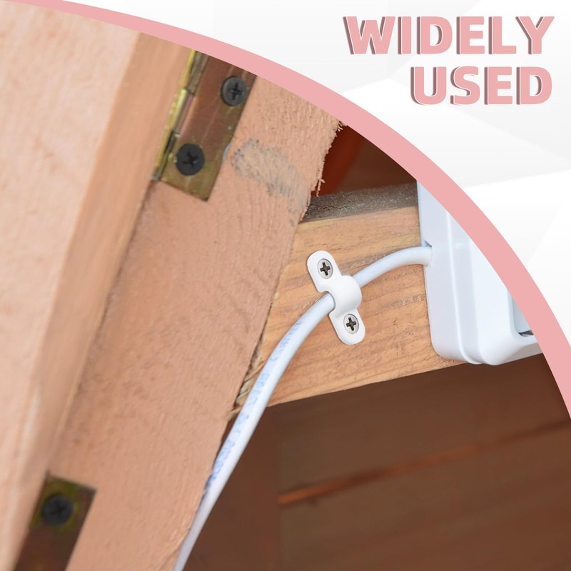 50 PCS Wire Shelf Loop Clips, Closet Shelf Clips, Wire