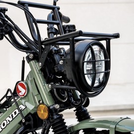 Honda Hunter Cab CT125 Headlight Guard & Luggage Carrier Set CT54 Diablo Custom Works Metal Headlight Luggage Carrier Set for CT125